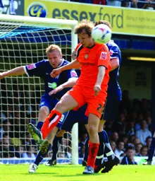Markus Heikkinen halts a Southend attack