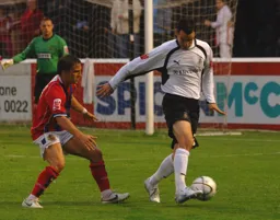 Matthew Spring keeps the ball under close control