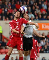 Alan Goodall competing in the air