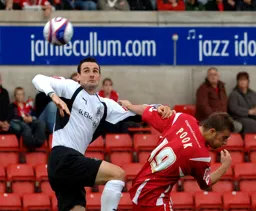 Matthew Spring with his eyes on the ball
