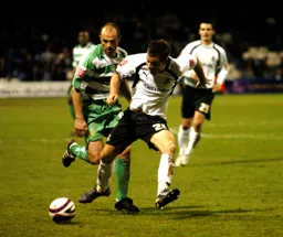 Keith Keane clears the ball