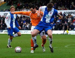 Matthew Spring battling for possession