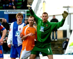 Drew Talbot being marked