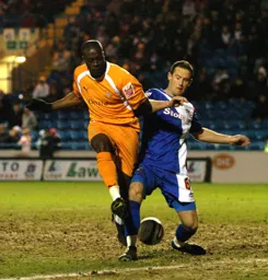 Paul Furlong being challenged