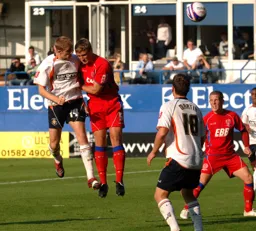Asa Hall heads home the Town's second goal