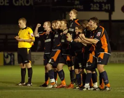 As the clock ticks towards midnight the Town are successful in the penalty shootout