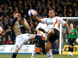 Lewis Emanuel clears the danger