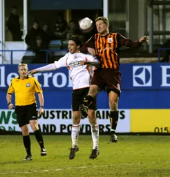 Ian Henderson is out-jumped