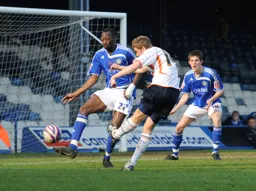 Asa Hall slams in a shot