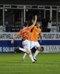 George Pilkington has just scored his and Town`s first goal.