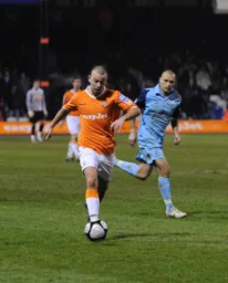 Keith Keane brings the ball forward