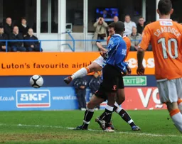 1-0 Kevin Gallen scores his and Town`s first goal