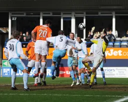 5-0 Kevin Gallen heads in Town`s fifth goal and completes his hat-trick