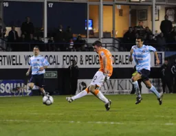 Tom Craddock scores his second and Town`s third goal