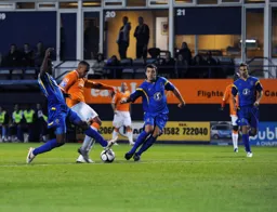 Matthew Barnes-Homer smashes in the Hatters third in a comfortable win