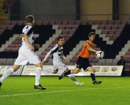 George Pilkington shows his attacking prowess