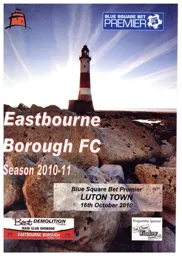 Programme: Eastbourne Borough vs Luton Town FC (16th Oct 2010)