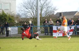Matthew Barnes-Homer scores the only goal of the game
