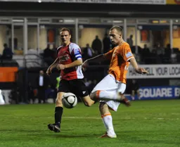 Jake Howells on target for the Hatters
