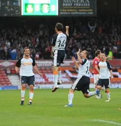 The celebrations began early with the Lawless goal which was followed by two other first half goals in the 3-0 win