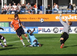 Robbie Willmott scores his and Town`s second goal