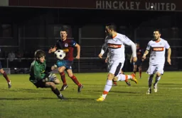 Stuart Fleetwood goes close to breaking the deadlock