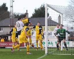 Danny Crow heads in Town`s first goal