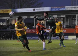 Luke Guttridge with an eye watering tackle