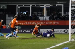 Cameron McGeehan scores the opening goal