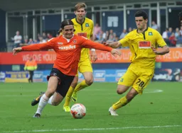 Luke Rooney looking determined