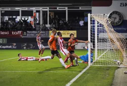 Cameron McGeehan scores Town`s last minute equaliser and takes the game into extra time