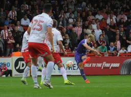 Cameron McGeehan fires Town into the lead. But that was as good as it got
