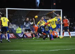 Glen Rea goes for a spectacular attempt at goal