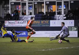 Danny Hylton starts the fightback by scoring the first goal