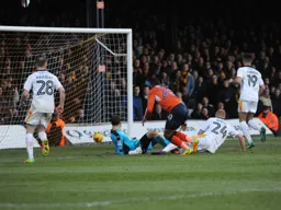 Isaac Vassell scores the opening goal
