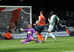 James Collins scores his first