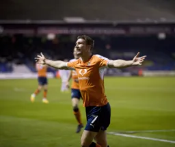 A happy Jack Stacey after scoring the second goal
