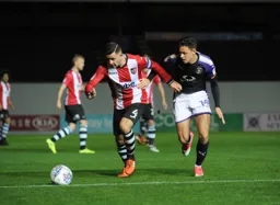 Harry Cornick chases down Lloyd James