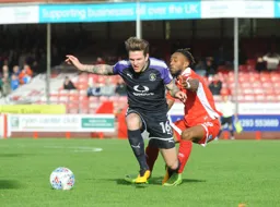Glen Rea brushes off the challenge of Cedric Evina