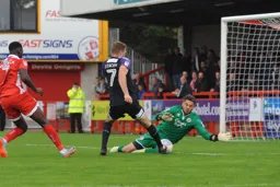 Jack Stacey is foiled by Glenn Morris