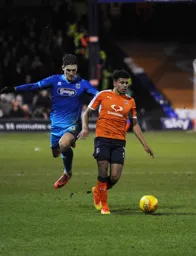 James Justin in possession of the ball