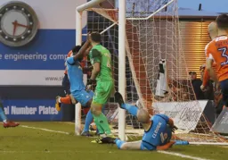 Danny Hylton`s close range header opens the scoring