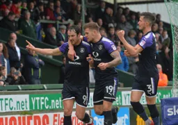 Danny Hylton has just made the score 2-0 from the penalty spot