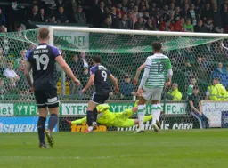 Danny Hylton scores Town`s third goal from close range