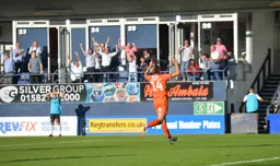 Harry Cornick in celebration mode