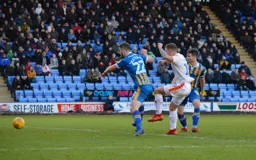 James Collins scores the third