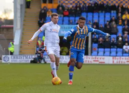 Jack Stacey bringing the ball forward