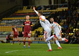 Jack Stacey celebrates scoring