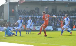James Collins shoots and scores