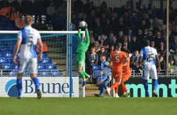 James Shea making the catch